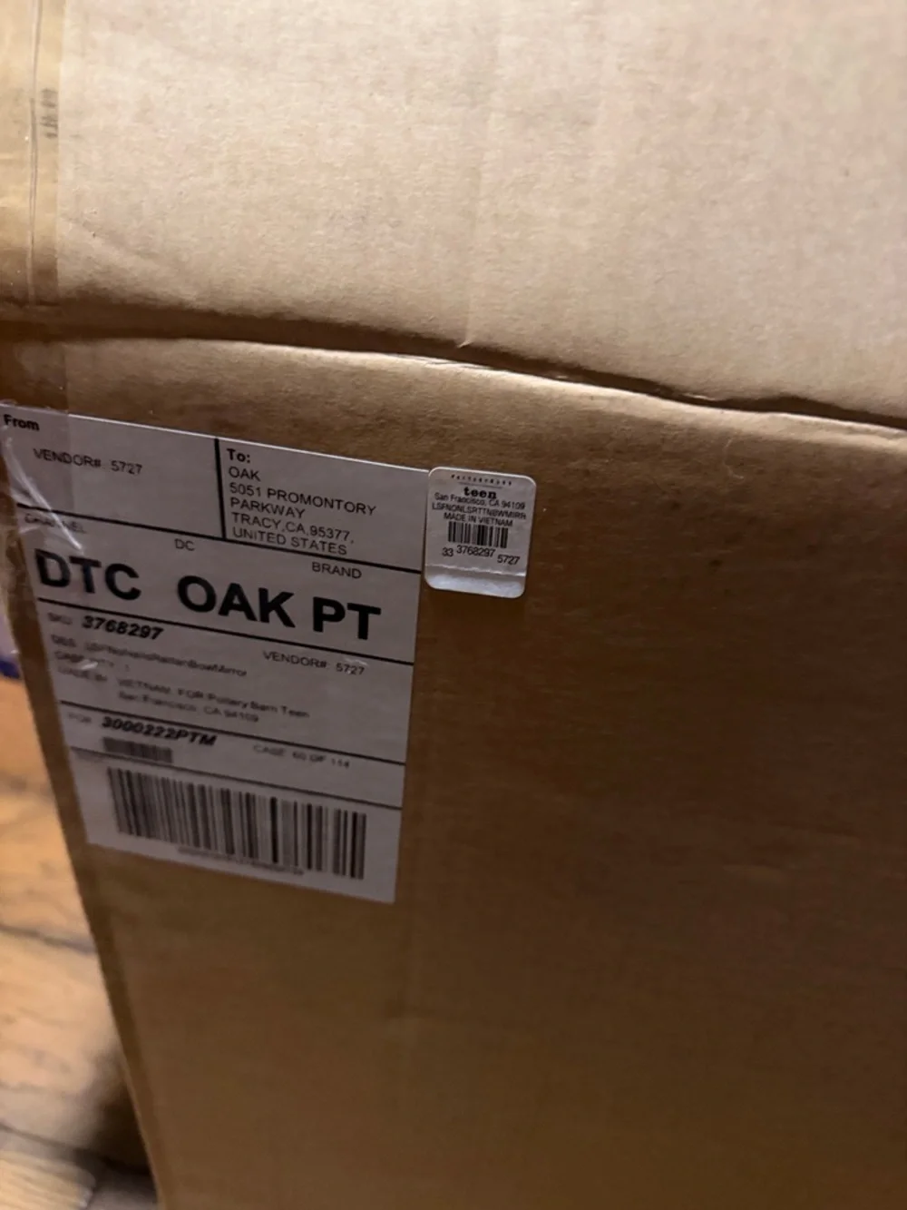 Pottery Barn Teen Fancy Rattan Bow Mirror BNIB